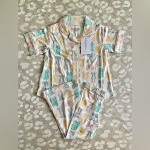 In My Jammers 3T girls Easter bow luxe pajamas